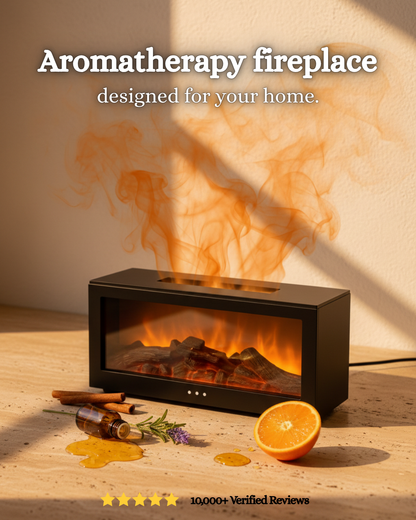 FlameMist ™ - Portable Aromatherapy Fireplace